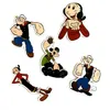 10 set = 180 pezzi Cartoon Cute Popeye Graffiti Stickers Trolley Case Skateboard Adesivi impermeabili per auto elettriche