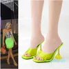 las mujeres calientes de la venta, zapatos de moda de diseñadores de lujo blancos sandalias de tacón de cristal zapatos transparentes de PVC transparente