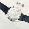 2023 Nouvelles montres de mode pour hommes de luxe Quartz Chronograph Men 44 mm Strap de caoutchouc Chronographe montre les montres pliantes.