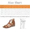 2020 Mulheres Sandal Sandal Sandal Médio Cunha Sapatos Mulher Vintage Gladiador Escritório Sandalia Party Shoes Plus Size Dropship