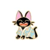 Black Cat Jiji ENAMEL PINS 7Styles Cat Cartoon Movie Kiki Brosches Animal Jewelry Brosches Lapel Pin For Friends Gifts1809396