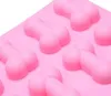 Silicone Ice Mold Grappige Snoep Biscuit Ice Mold Tray Bachelor Party Jelly Chocolate Cakevorm Huishouden 8 Gaten Bakken Tools Mold DHL GRATIS