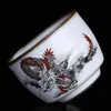 Vintage Dragon Tea Cup Antique Tea Master Mug Ru oven theekopje 100ml keramische enkele kom accessoires Home Decor