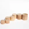 Frascos de armazenamento frascos 10pcs bambu natural frasco cosmético amostra recipientes material de embalagem ambiental 3g 5g 10g 15g 20g 30g 508539438