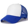 Unisex Plain Cap Casual Mesh Baseball Cap Justerbara Snapback Mössor för Kvinnor Män Hip Hop Trucker Cap Streetwear Dad Hat