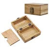 COURNOT Wood Stash Box Natural Handmade Wooden Tobacco and Herbal Storage Boxes Cans Tool Cigarette Container For Smoking Pipe DHL