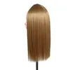 Extension de cheveux synthétiques extensions de cheveux de haute qualité tisse beauté droite couleur ombre brun faisceaux tressage cheveux raides pour marley