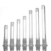 Produttore Glass Downstem 14-18 femmina Bong Accessorio per fumatori Downstem con 6 tagli Dropdown in diverse lunghezze