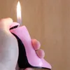 Funny Creative Compact Jet Butane Lighter Inflated Gas Decorate High heels Lighter Bar Cigarette Accessories NO GAS