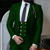 Custom-Made One Button Groomsmen Peak Lapel Groom Tuxedos Men Garnitury Ślub / Prom / Dinner Best Man Blazer (Kurtka + spodnie + krawat + kamizelka) W294