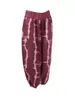 pants Spot 2021 European spring and summer fashion Harlan pocket tie-dye printing loose casual wide-leg pants support mixed batch
