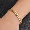 Mode 18 Karat Echtgold vergoldet Figaro Ketten Halskette Armband für Männer Halsketten Armbänder mit 18 Karat Stempel Hot Männer Schmuck Kostenloser Versand