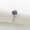 Novo anel de coroa espumante com caixa original para Pandora Real 925 Sterling Silver Wedding Designer Jóias para Mulheres Namorada Presente Blue CZ Rings Diamond Conjunto