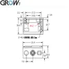 GROW GM69-S 1280 * 800CMOS Hög densitet Streckkod Läsbar 1D 2D USB UART PDF417 Streckkod QR-kodskannermodulläsare