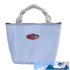 حقيبة الغداء الحرارية العطرية الحرارية للنساء حقيبة كبيرة حمل أكياس الغداء برودة مربع العزل