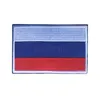 Borduurwerk / Rubber Patch Rusland Vlag Russische Morale Patch Tactische Embleem Badges Geborduurde / PVC-patches voor jassen Rugzak GLB