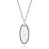 925 стерлингового серебра овальный марочные ожерелье стерлингового серебра овальный кулон ожерелье мужчин и женщин тенденция хип-хоп овальный ожерелье