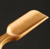 Cucchiaino da tè manico a forma di foglia vintage chicchi di caffè in bambù cinese pala accessori per stoviglie SN4534