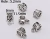 500pcs Antique Charm Bail Beads Spacer Beads Pendant Clips Pendants Connectors For Bracelet Necklace Jewelry Making