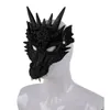 3D животных дракона ужасов маска реквизиты Хэллоуин карнавал Хэллоуин вечеринка косплей