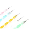 Alta Qualidade 5 Pçs / Pack Professional Nail Art Tool 2 Maneiras Redemoinho Marbleizing Steel Potting Pen Wholese Dotting Tools