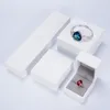 OEM белый кожзам бумага кольцо браслет ожерелье ювелирных изделий коробка браслет упаковка