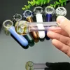 Nytt Europa och AmericAglass Pipe Bubbler Rökning Rör Vatten Glas Bong Färgglada Lollipop