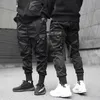 Cargo broek mannen casual joggers broek solide mannelijke multi-pocket broek heren sportkleding hiphop harembotje