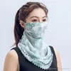 Amerikaanse voorraad goedkope vrouwen sjaal gezichtsmasker 22 stijlen zijde chiffon zakdoek outdoor winddicht halve gezicht stofvrije zonnescherm maskers