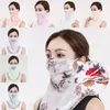 Kobiety Szalik Twarz Weil Ladies Moda Lato Jedwabna Szyfonowa Maska Dorosły Outdoor Dustoodporny Połowa twarzy Sunshade Maski Scarf