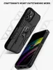 2 i 1 hybrid kraftfull magnetbilhållare Telefonväska till iPhone 12 K51 Note 20 Shell Osynligt Stativ Back Cover A