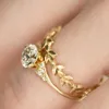 conjuntos de anillos de boda delicados