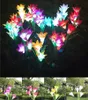 Solar Lily Artificial Flower Waterproof Colorful Outdoor Decorative Flower LED Landscape Lawn Lights for Garden Courtyard Pathway9415907