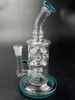 unique design light blue heady glass water bongs hookahs 7.8inch oil burner dab rig 14mm joint