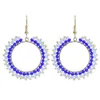 Vintage Round with Acrylic Small Beads Statement Dangle Earring for Women Indian Party Jewelry