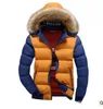 Men\'s Faux Fur Coat Hooded Zipper Warm Parka Plus Size Winter Warm Padded Jacket