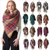 Écharpes à carreaux Gland Couvertures Serviette Cachemire À Carreaux Bandanas Filles Treillis Châle Hiver Grille Wraps Pashmina Mode Foulard LSK548