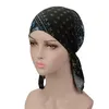 Hair Accessories Muslim Elastic Women Cotton Scarf Turban Hat Cancer Chemotherapy Chemo Beanies Caps Head Wrap Headwear For Loss