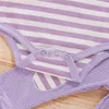 Baby Striped Outfits Boys Girls Long Sleeve Romper Top + Pants 2pcs/set Cotton Kids Article Pit Clothing Sets Home Pajamas Clothing M2336