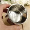 Ganz neuer Edelstahl -Metall -Rasieren von Rasierbecher Becher Schüssel Tasse 72 cm Tasse Matte Tasse Presse R2ty3747691