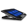 Laptop Cooling Pad Cooler Six Fans Gaming LED-skärm Två USB-portar Cool Stand Notebook 17Inch