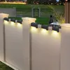 LED Solar Lamp Path Stair Outdoor Waterproof Wall Light Garden Landscape Step Deck Lights Balkony Staket Solningslampor