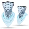 Mode unisexe glace soie sport bandana triangle pendentif visage masque tube écharpe cou legging couverture pêche bandeau randonnée accessoire204h