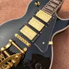 Hela nya högkvalitativa handgjorda elektriska gitarr Black 3 Pickup Top Electric Guitar LP Custom Guitar 1741894