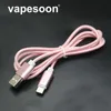 Hochgeschwindigkeits-USB-Kabel Typ C auf C-Ladeadapter, Datensynchronisation, Metall-Ladetelefon-Adapter, 1 m Länge, rosa-graue Farbe, ePacket kostenlos