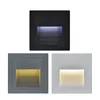 Esterno/Interno 86x86mm Rotondo/Quadrato HA CONDOTTO LA Lampada Sotterranea Impermeabile Luce Scale Parete Illuminazione Incasso Step Deck Footlights