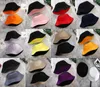 Двусторонний кепке Visor Solid Color Bucket Hat Мужчины и Женщины Хлопок Flat Sun Hat Реверсивный Fisherman Hat ковша DHA516