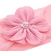 Bebê meninas flor headbands cor sólida bebê turbante nylon estiramento cabelo elástico crianças headwear acessórios 12 cores bt5585