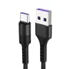 Kabel USB typu C Szybki przewód ładujący Type-C Ładowarka Kabel Ładowarka Super szybkie ładowanie Linia 5A Kabel USB do Huawei Xiaomi