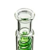 11 Inch Freezable Glass Bongs Inline Perc Water Pipes Build Condenser Coil Oil Dab Rigs 14mm Female Joint Hookahs With Bowl & Diffused Downstem